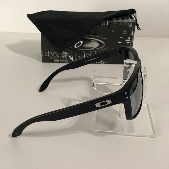 Silver Prizm Polarized OAKLEY HOLBROOK Black Matte Frame 9102 - Picture 5 of 7